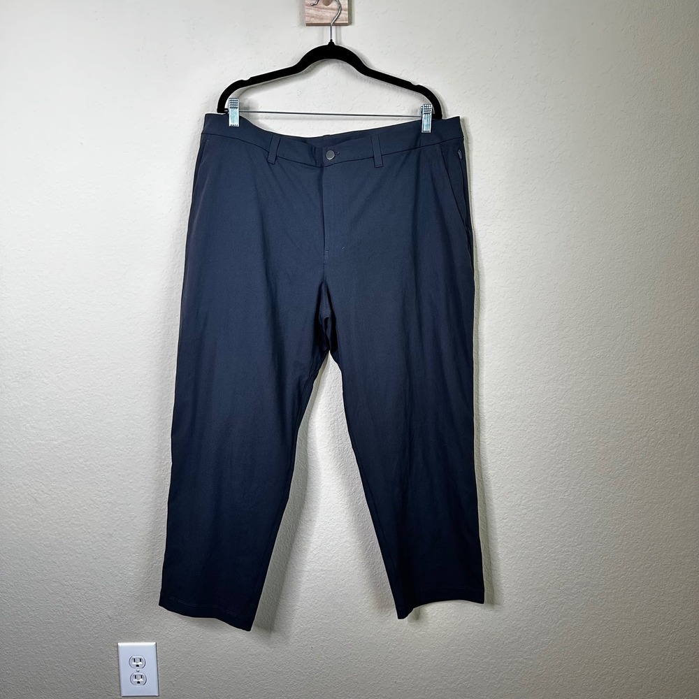 Lululemon‎ Commission Pant Classic Warpstreme Navy Blue Mens Technical 40 x  26